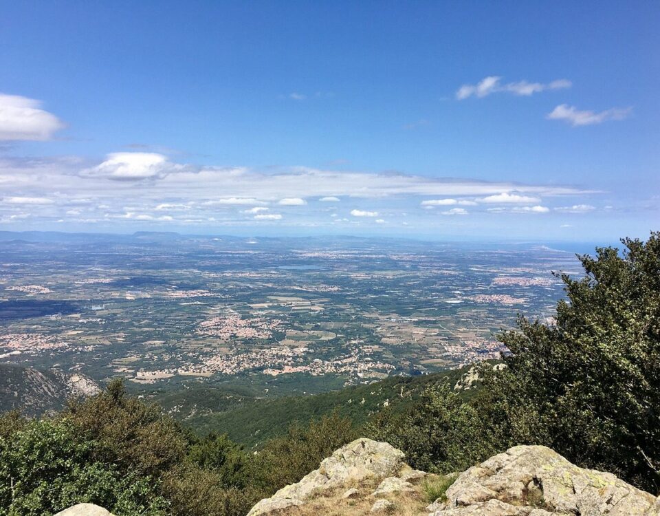 paysage vu depuis une montagne